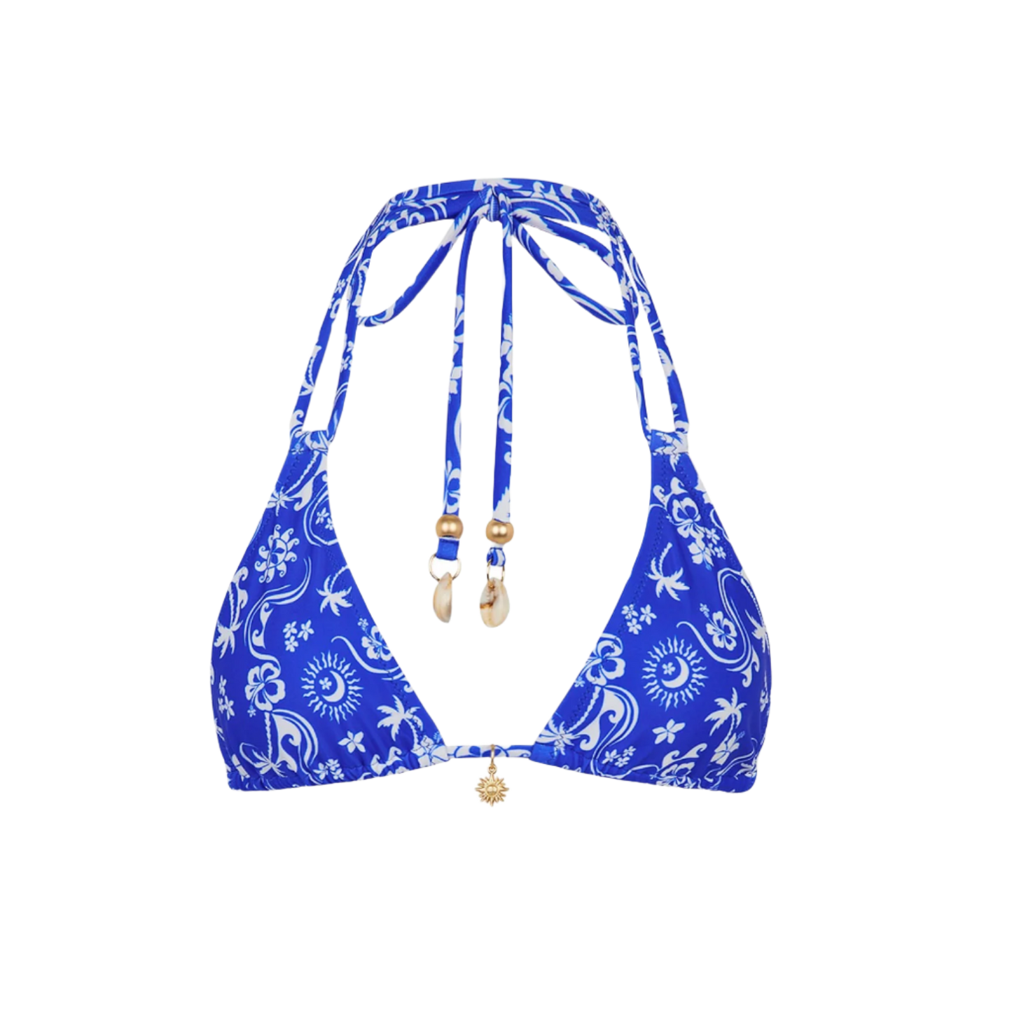 Kulani Kinis Simple Strap Halter Bikini Top - Surfside