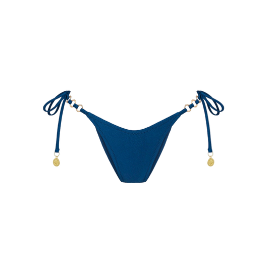 Kulani Kinis Trio Ring Cheeky Tie Bikini Bottom - Mystic Moon