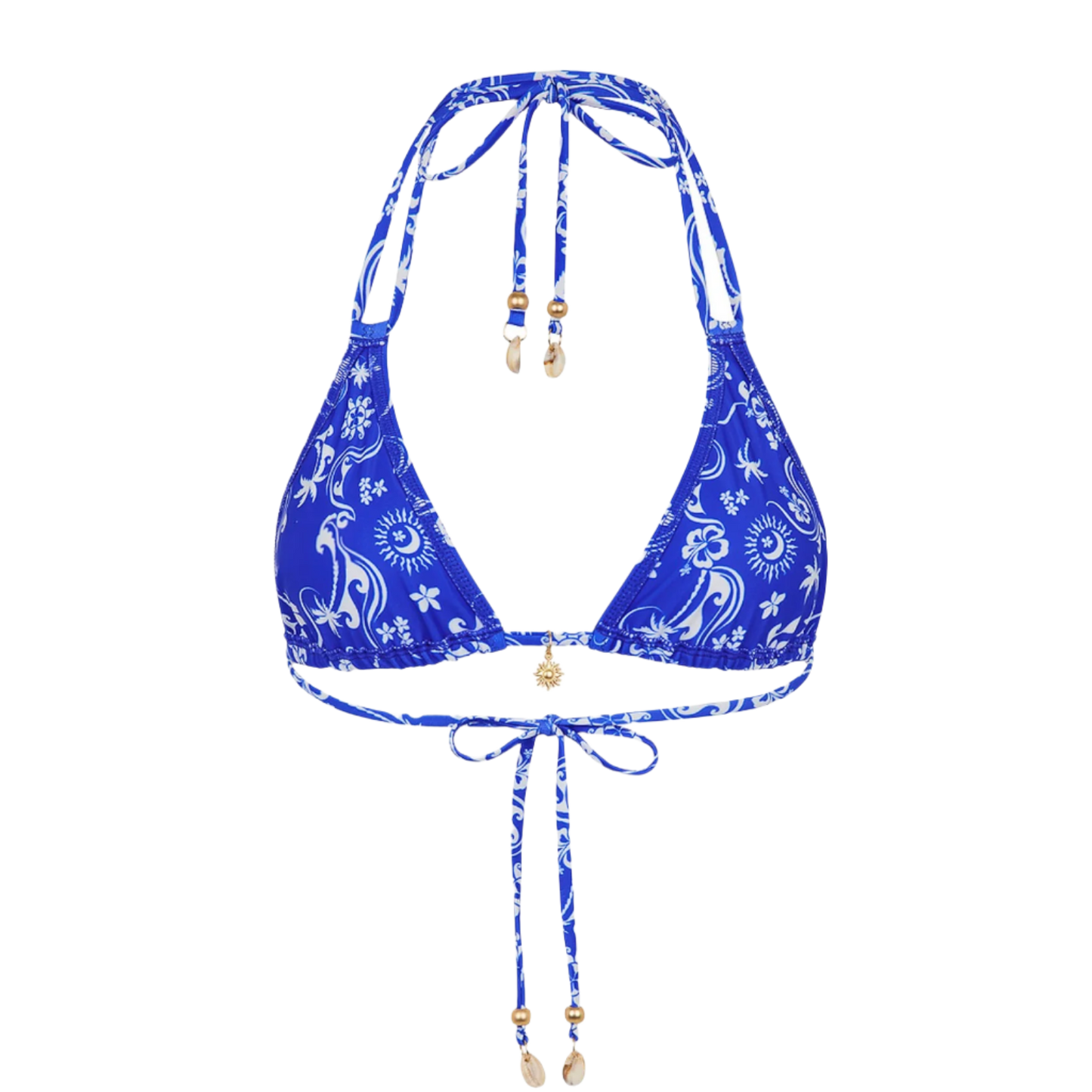 Kulani Kinis Simple Strap Halter Bikini Top - Surfside