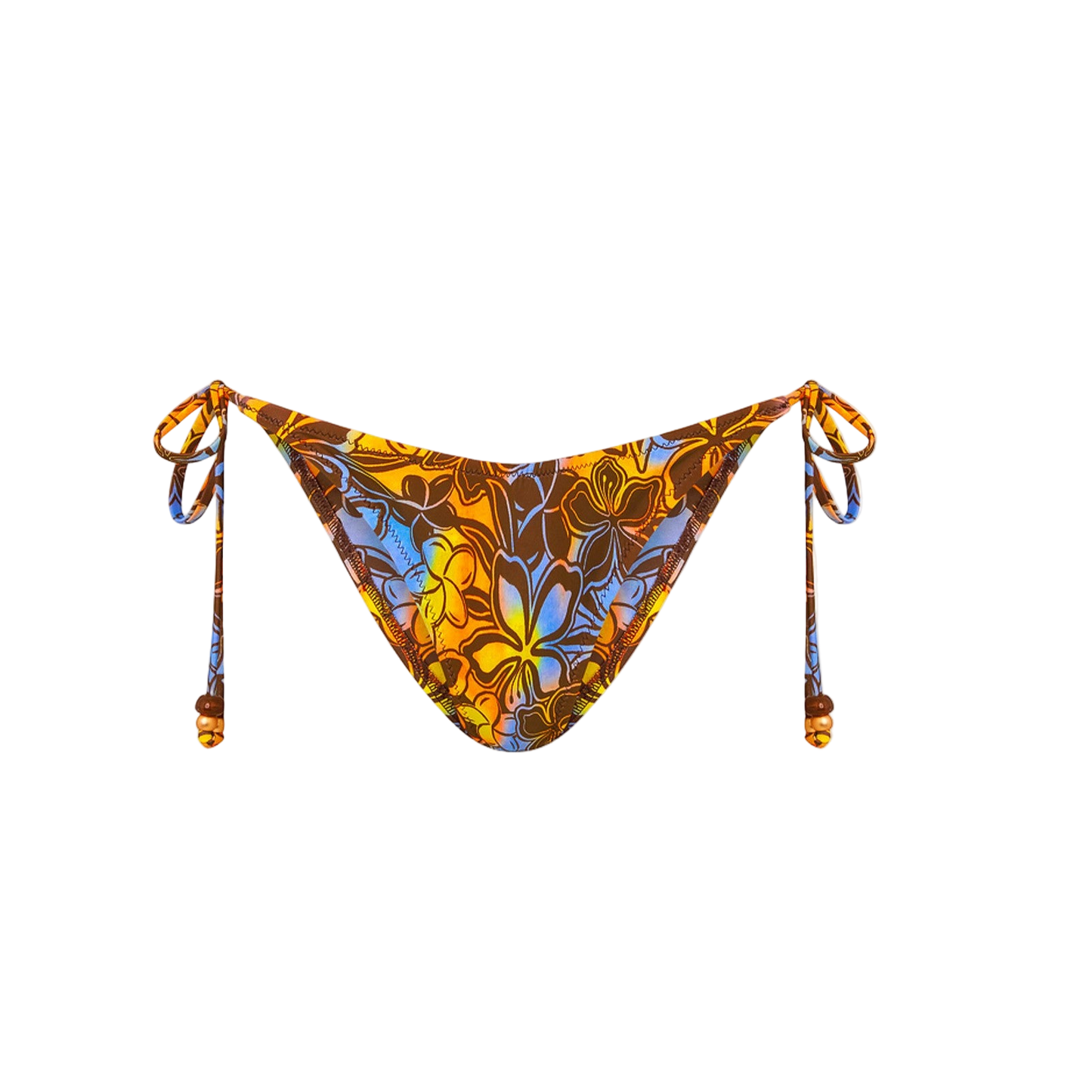 Kulani Kinis Dipped Cheeky Tie Bikini Bottom - Frangipani Fizz