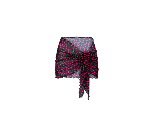 Kulani Kinis Mini Mesh Sarong - Ruby Kisses - FINAL SALE