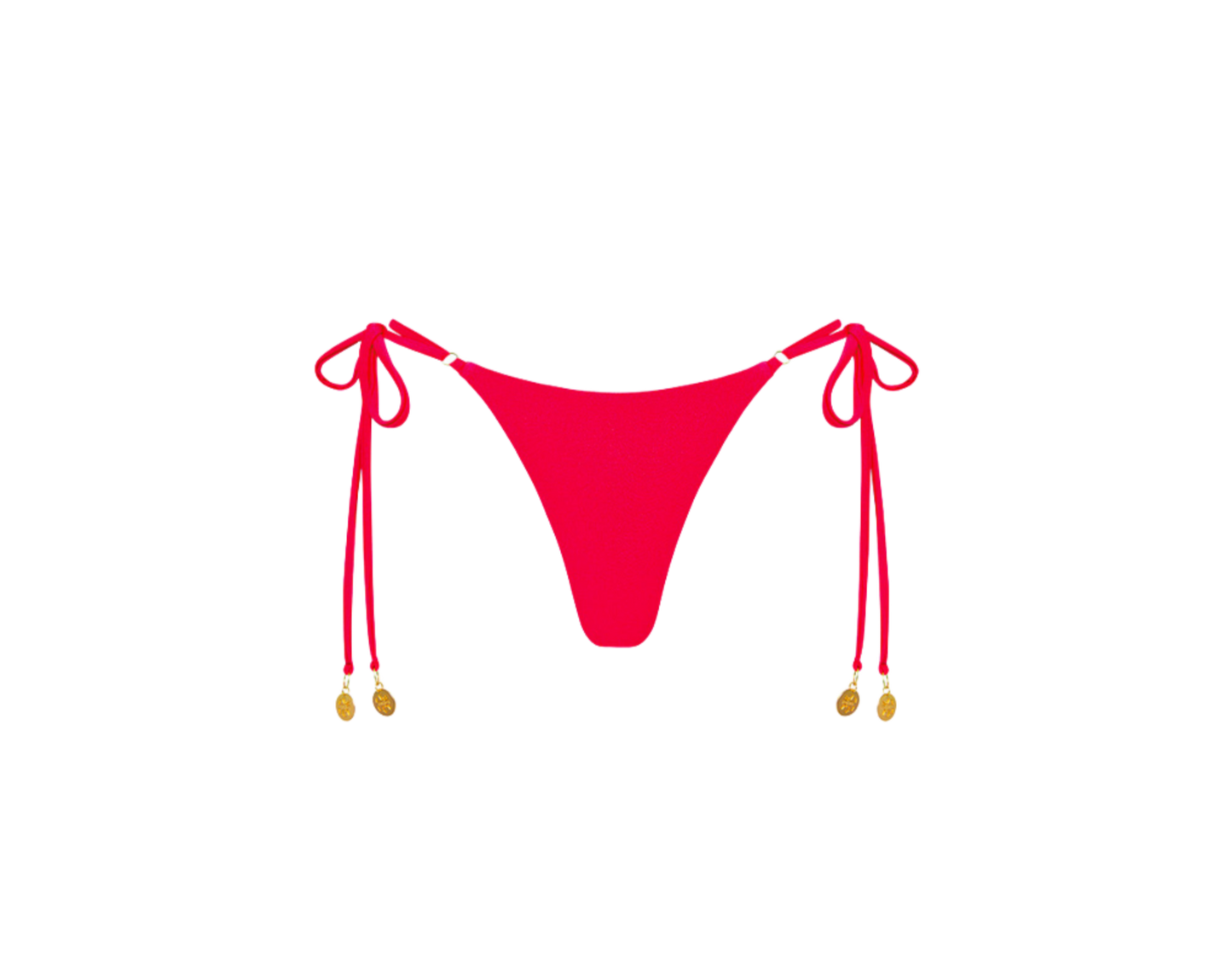 Kulani Kinis Thong Tie Side Bikini Bottom - Neon Rose - FINAL SALE