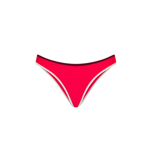 Kulani Kinis Modest Bind Full Coverage Bikini Bottom - Cherry Cola