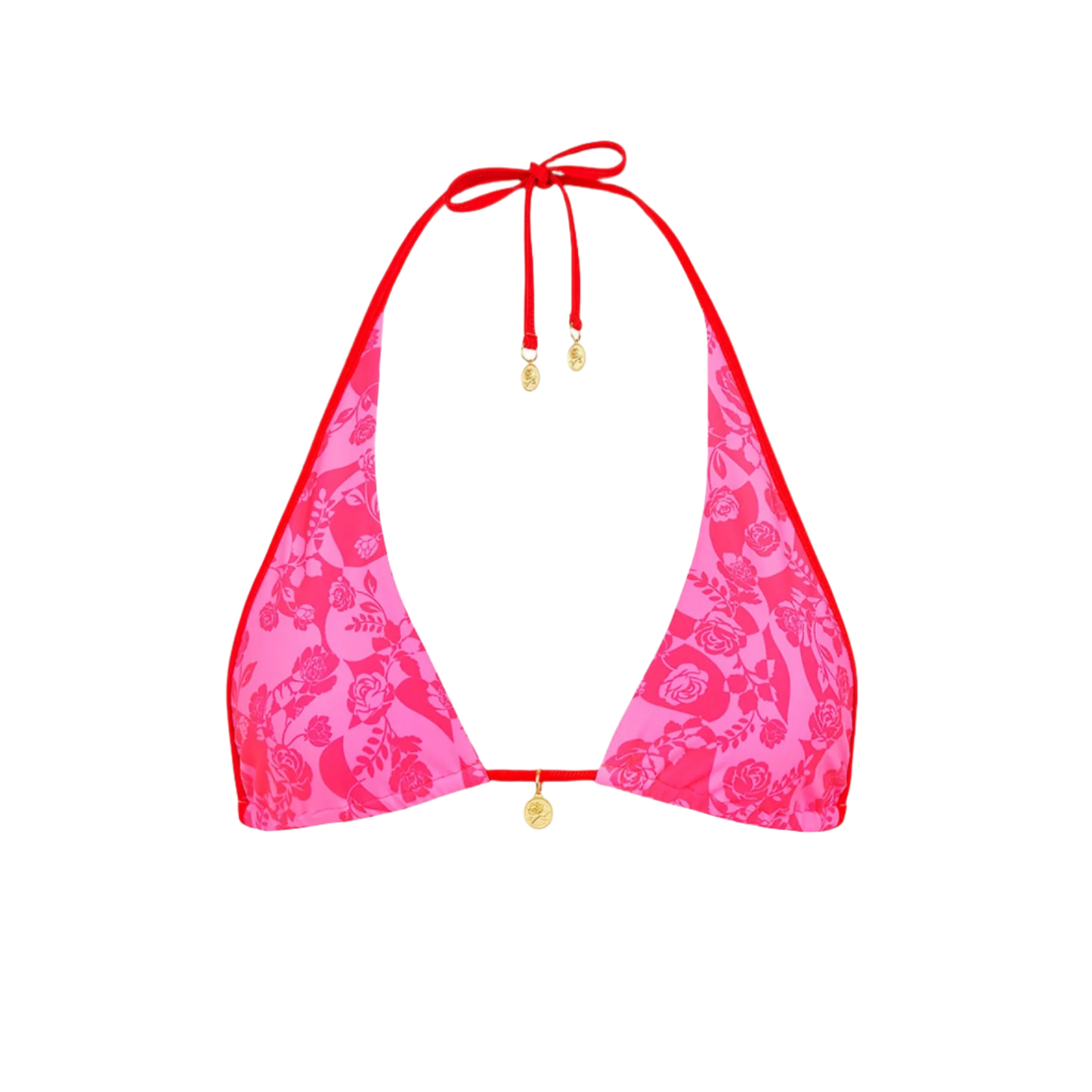 Kulani Kinis Bind Tie Halter Bikini Top - Hearts Collide