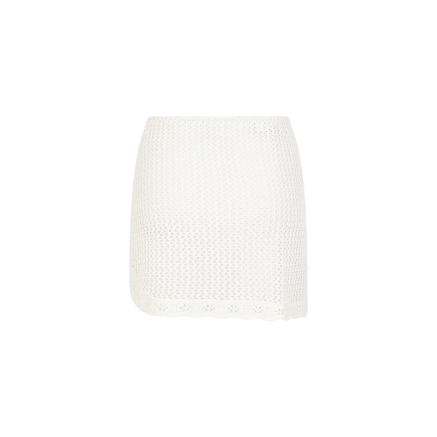 Kulani Kinis Crochet Knit Mini Sarong - Ivory