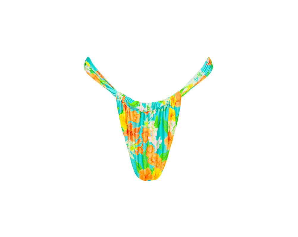 Kulani Kinis Ruched Thong Bikini Bottom - Sunkissed Soul - FINAL SALE