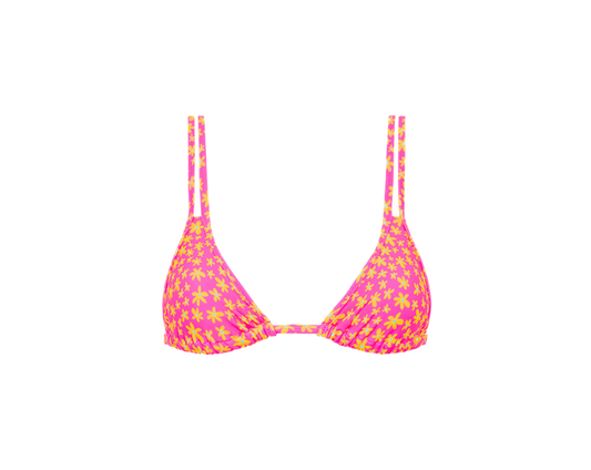 Kulani Kinis Twin Strap Bralette Bikini Top - Berry Blush