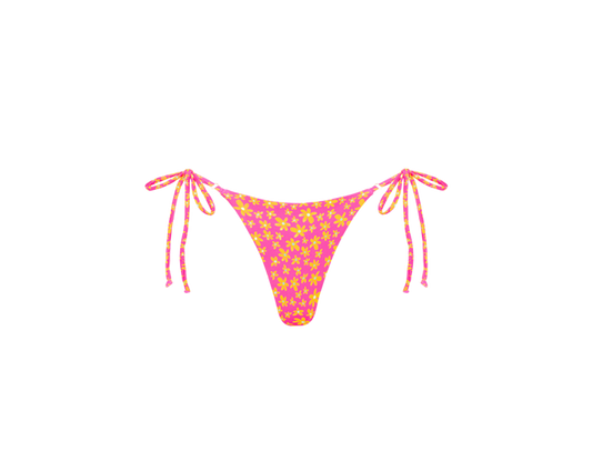 Kulani Kinis Thong Tie Side Bikini Bottom - Berry Blush