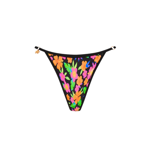 Kulani Kinis Charm Adjustable Cheeky Bikini Bottom - Midnight Glow