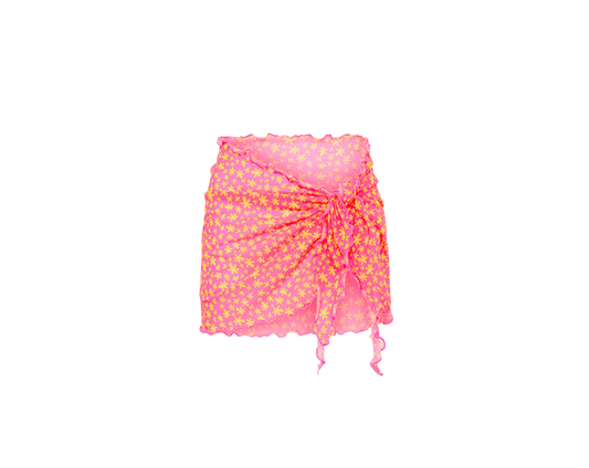 Kulani Kinis Mini Mesh Sarong - Berry Blush - FINAL SALE