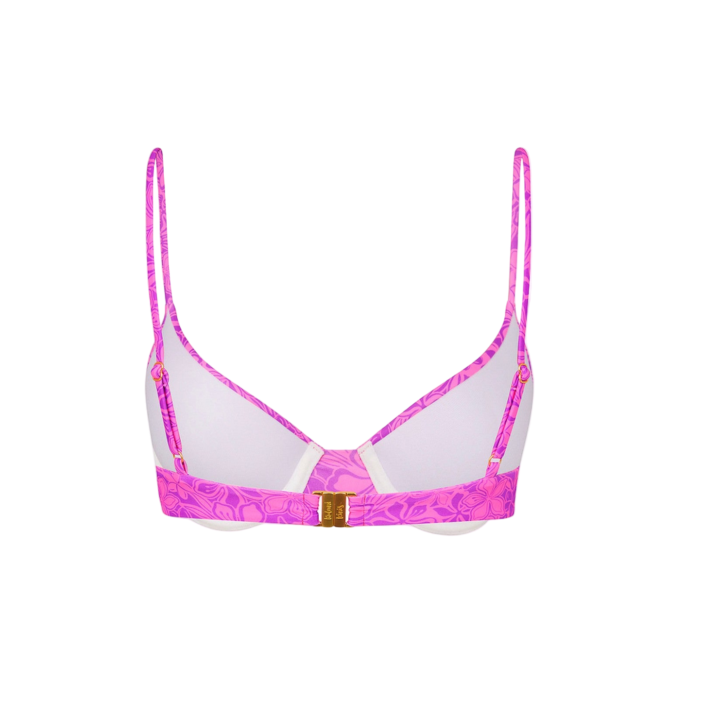 Kulani Kinis Slim Underwire Bra Bikini Top - Bubble Berry