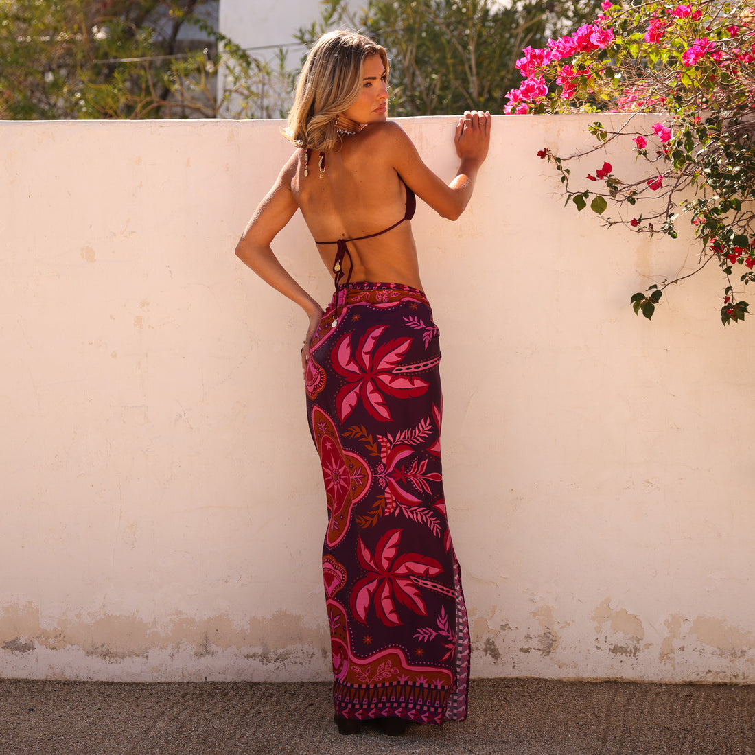 Kulani Kinis Sarong Cover Up - Whiskey Waves