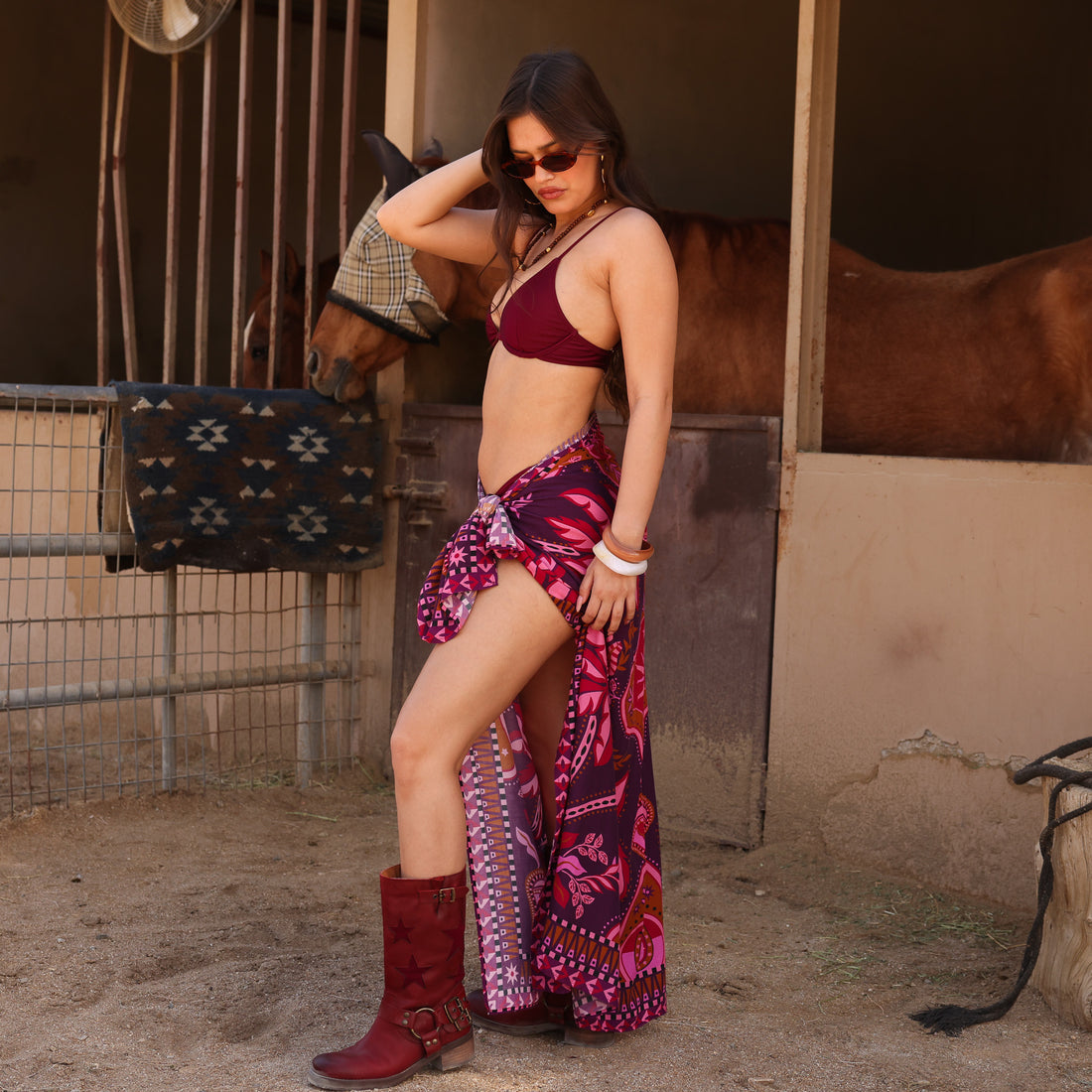 Kulani Kinis Sarong Cover Up - Whiskey Waves