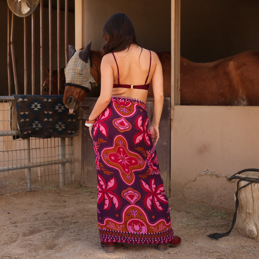 Kulani Kinis Sarong Cover Up - Whiskey Waves