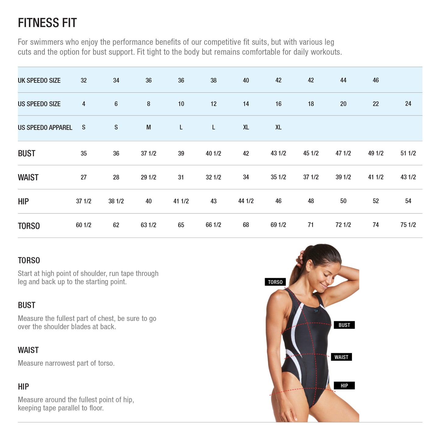 Speedo Solid Square Neck Bikini Top - Sapphire