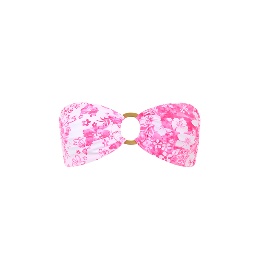 Kulani Kinis Strapless Bandeau Bikini Top - Island Blush