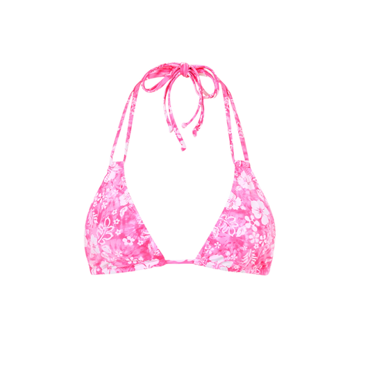 Kulani Kinis Halter Bralette Bikini Top - Island Blush