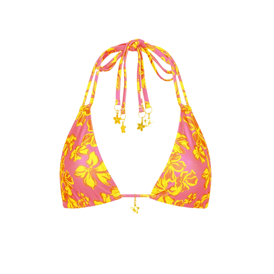 Kulani Kinis Halter Bralette Bikini Top - Pitaya Maya - FINAL SALE