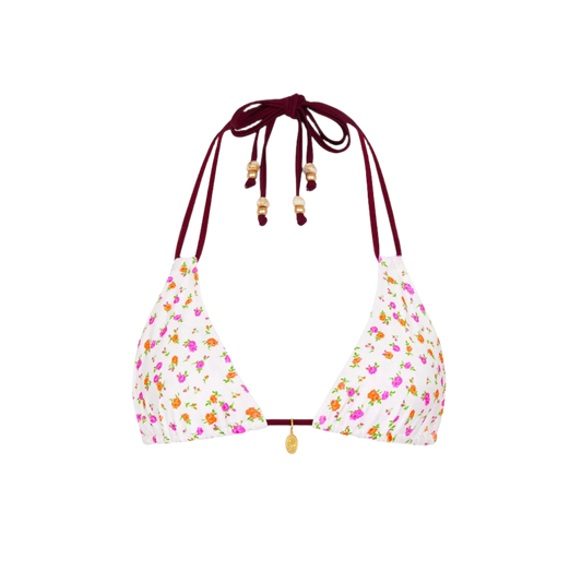 Kulani Kinis Halter Bralette Bikini Top - Rosie Posie