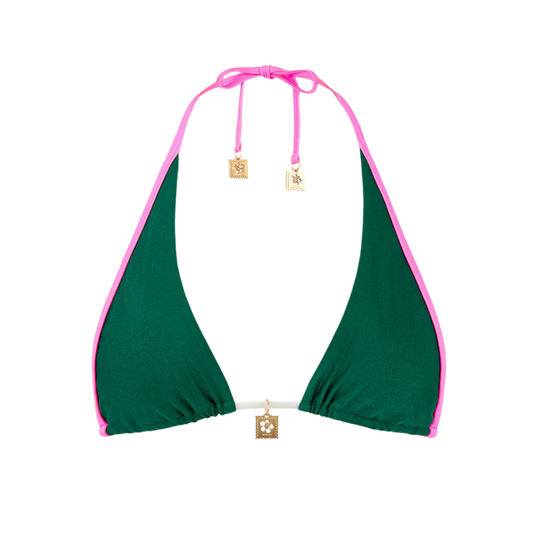 Kulani Kinis Bind Tie Halter Bikini Top - Siren Song - FINAL SALE