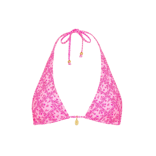 Kulani Kinis Bind Tie Halter Bikini Top - Starlight Saloon