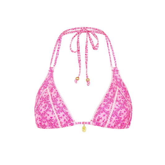 Kulani Kinis Decorative Panel Halter Bikini Top - Starlight Saloon