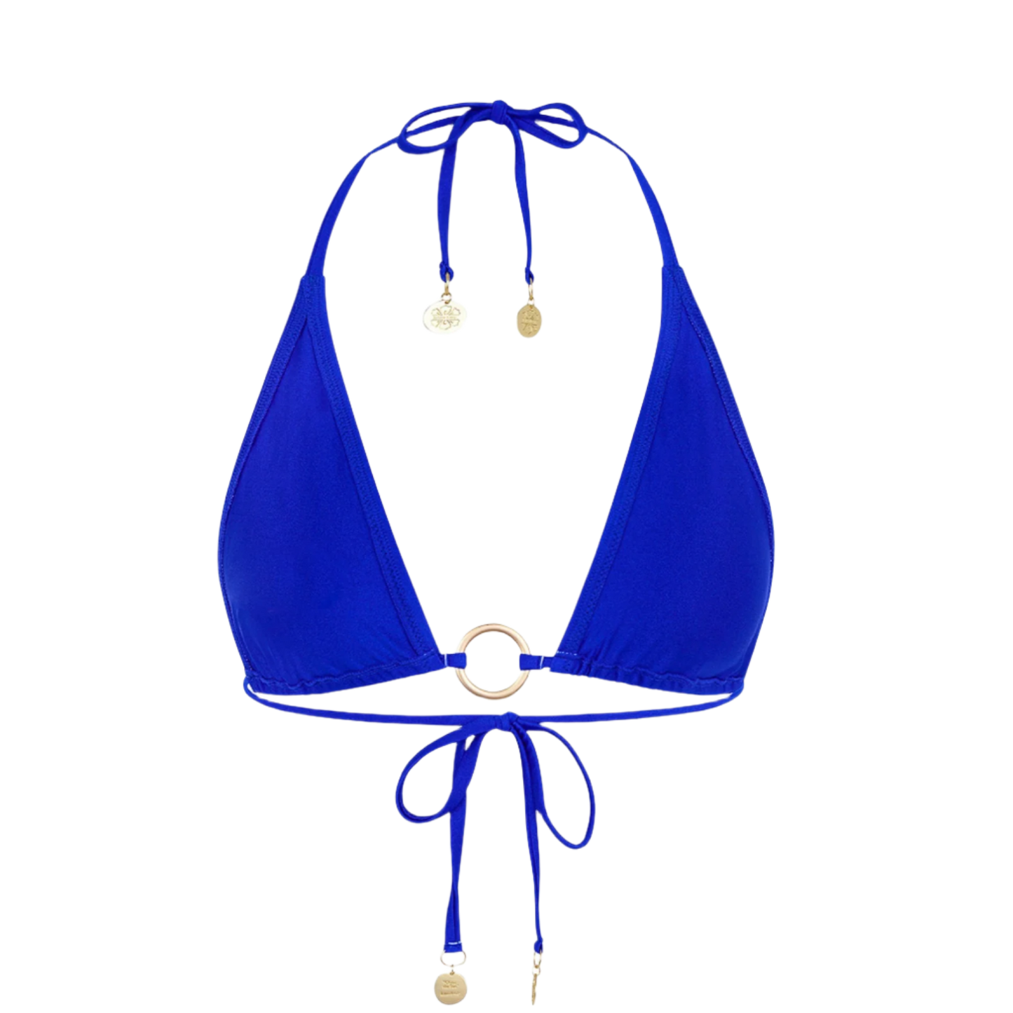 Kulani Kinis Ring Halter Bikini Top - Blue Lagoon