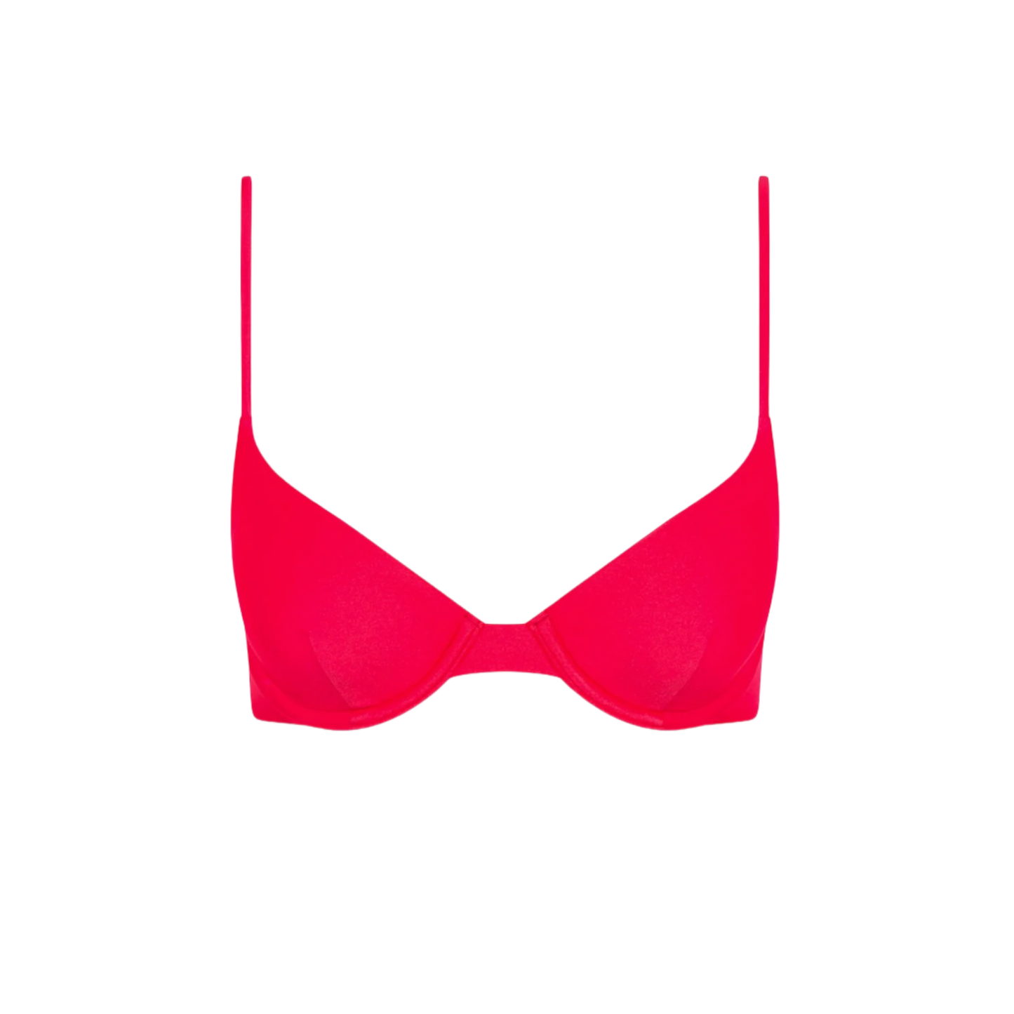 Kulani Kinis Slim Underwire Bra Bikini Top - Cherry Crush