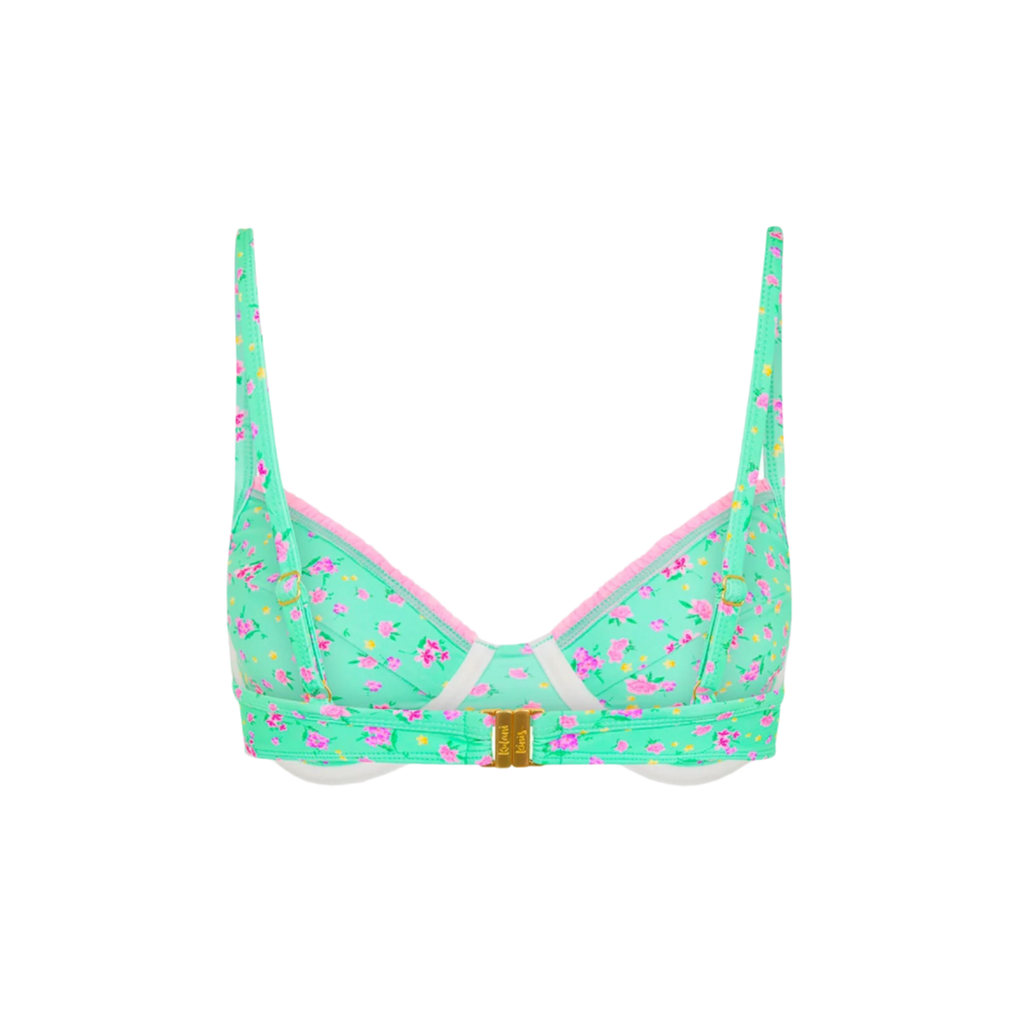 Kulani Kinis Decorative Ditzy Underwire Bikini Top - Mint Macaron