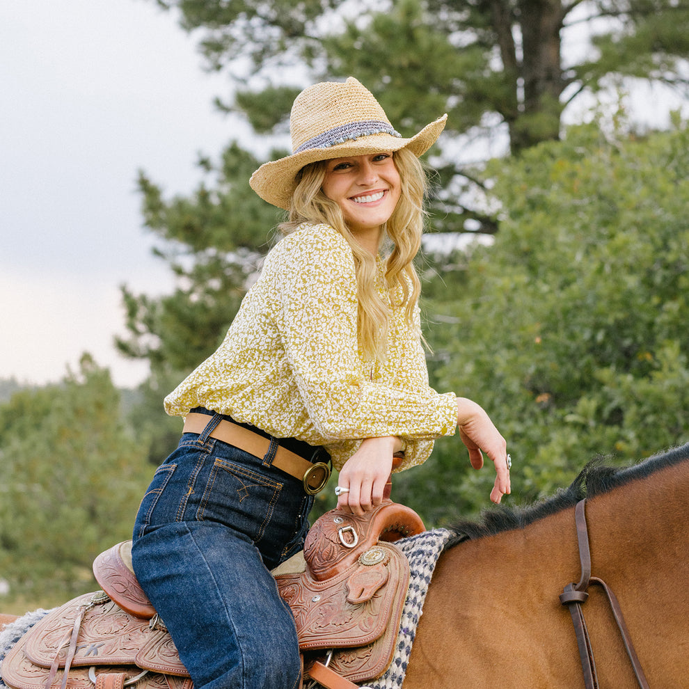 Wallaroo Tahiti Cowboy Hat - Dusty Blue