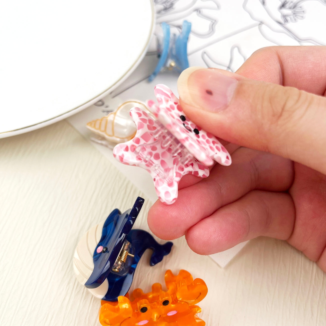 SSR Acetate Mini Starfish Claw Clip