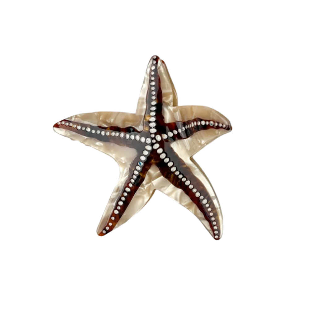 SSR Acetate Starfish Hair Claw Clip - Brown
