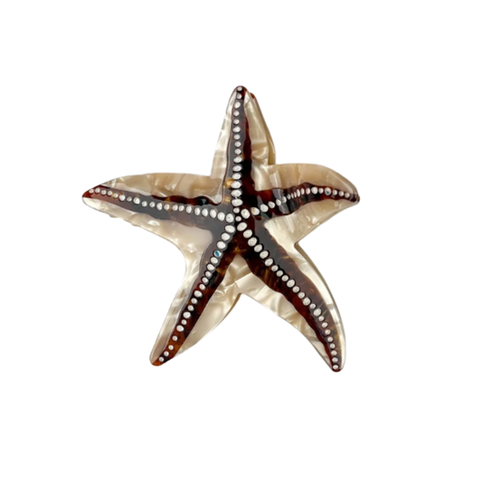SSR Acetate Starfish Hair Claw Clip - Brown