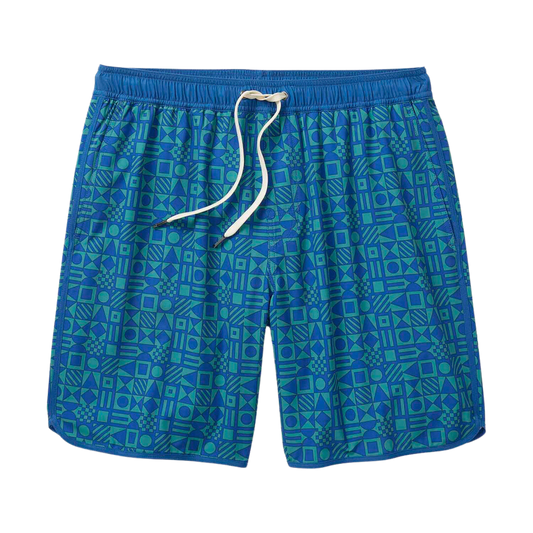 Fair Harbor The Anchor Men's Swim Trunks Boardshort - Seapine Nautical Flags - FINAL SALE
