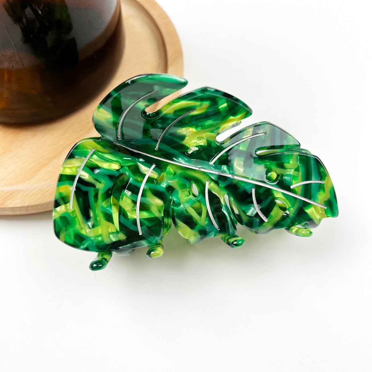 SSR Leaf Hair Claw Clip - Green