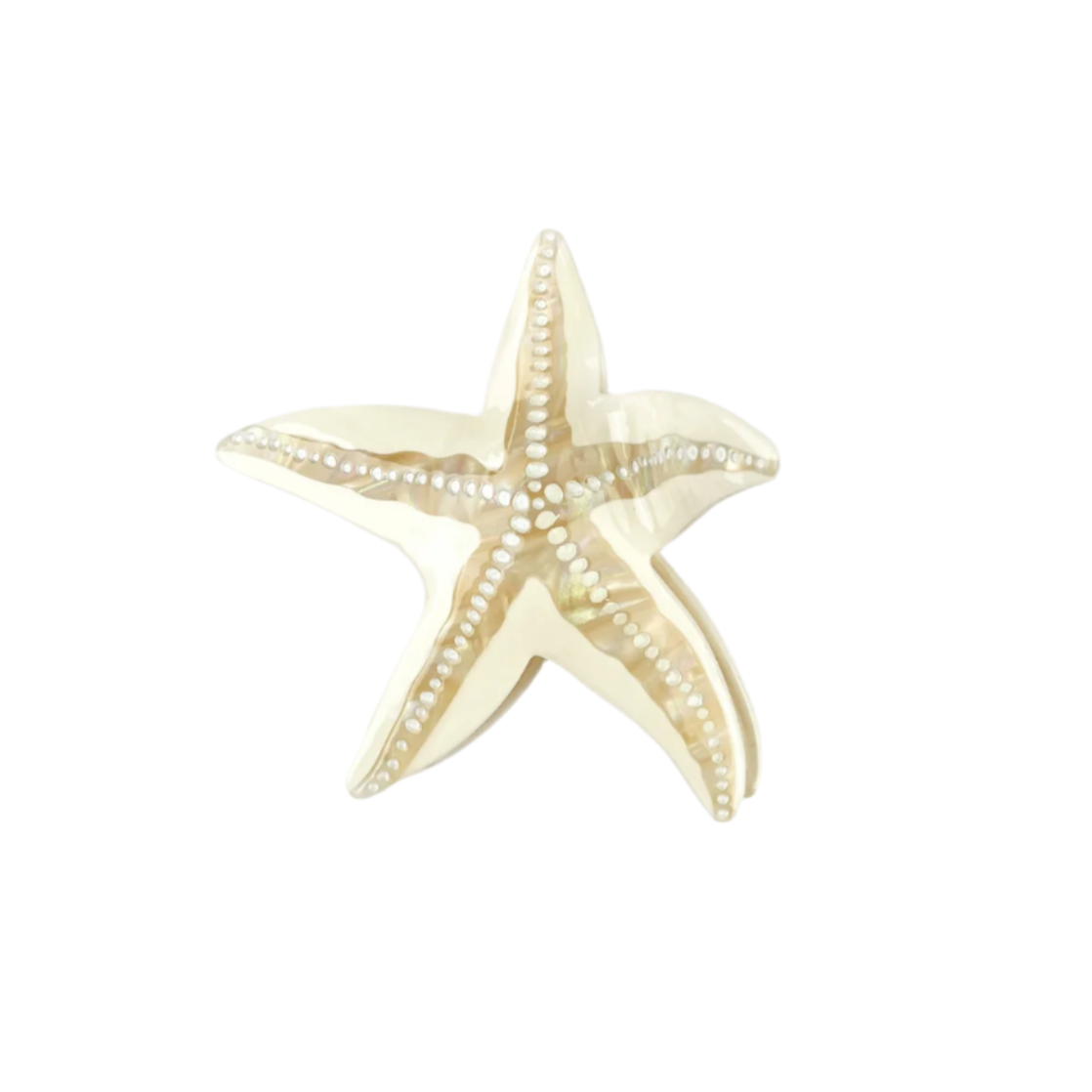 SSR Acetate Starfish Hair Claw Clip - Beige