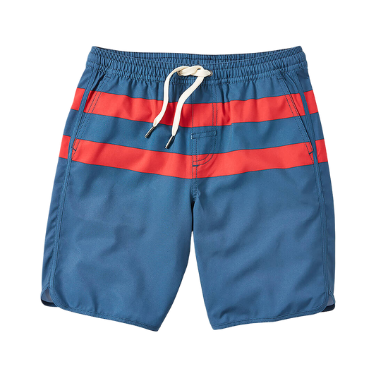 Fair Harbor Kid's Anchor Boardshort - Red Stripe