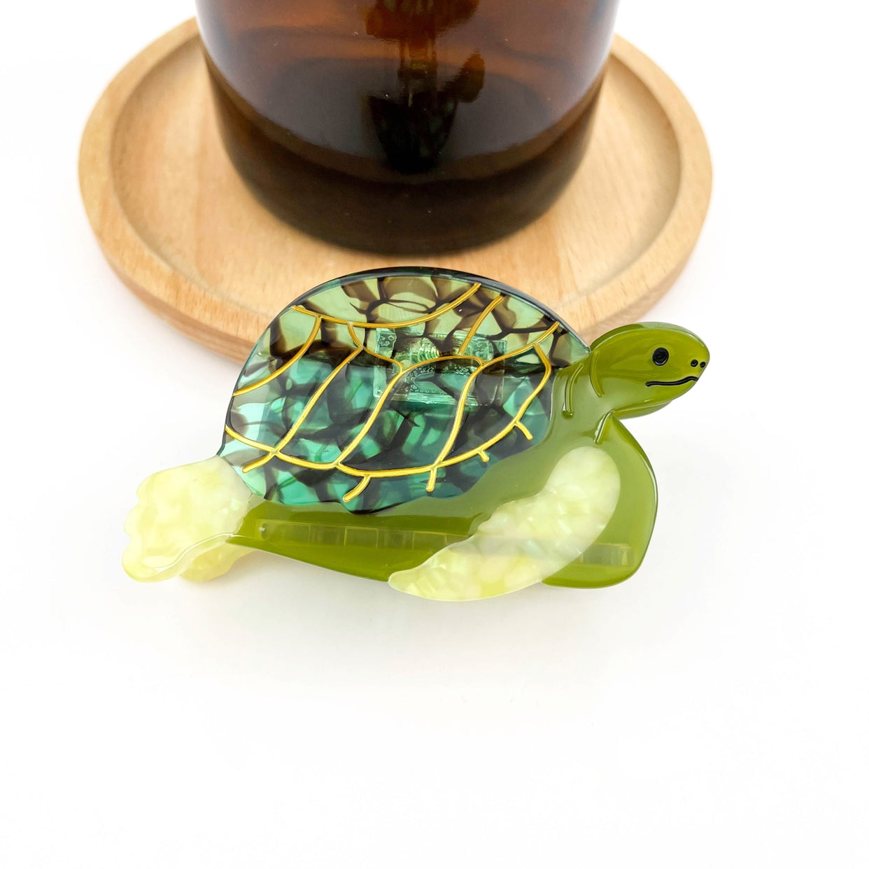 SSR Acetate Turtle Hair Claw Clip - Bright Green