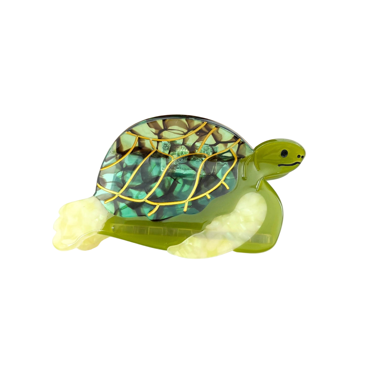SSR Acetate Turtle Hair Claw Clip - Bright Green