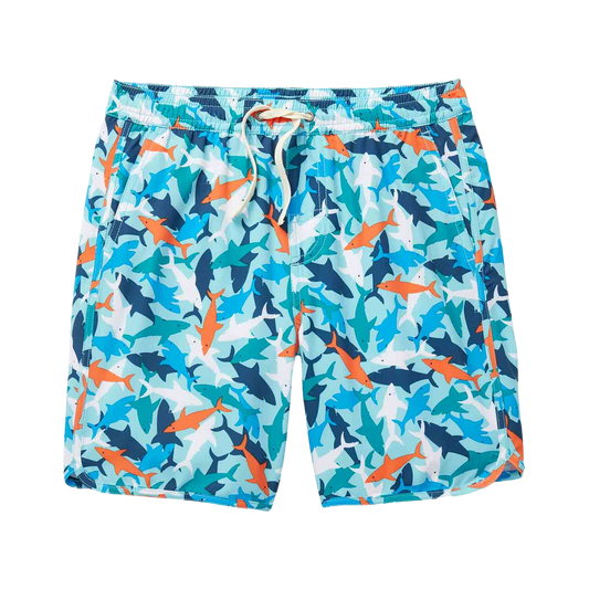 Fair Harbor Kid's Anchor Swim Trunks Boardshort - Reef Sharks