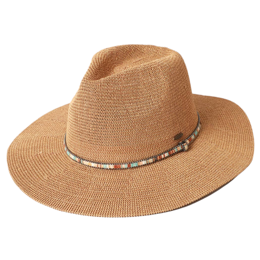 SSR Women's Multi-Color Breathable Panama Hat - Dark Natural