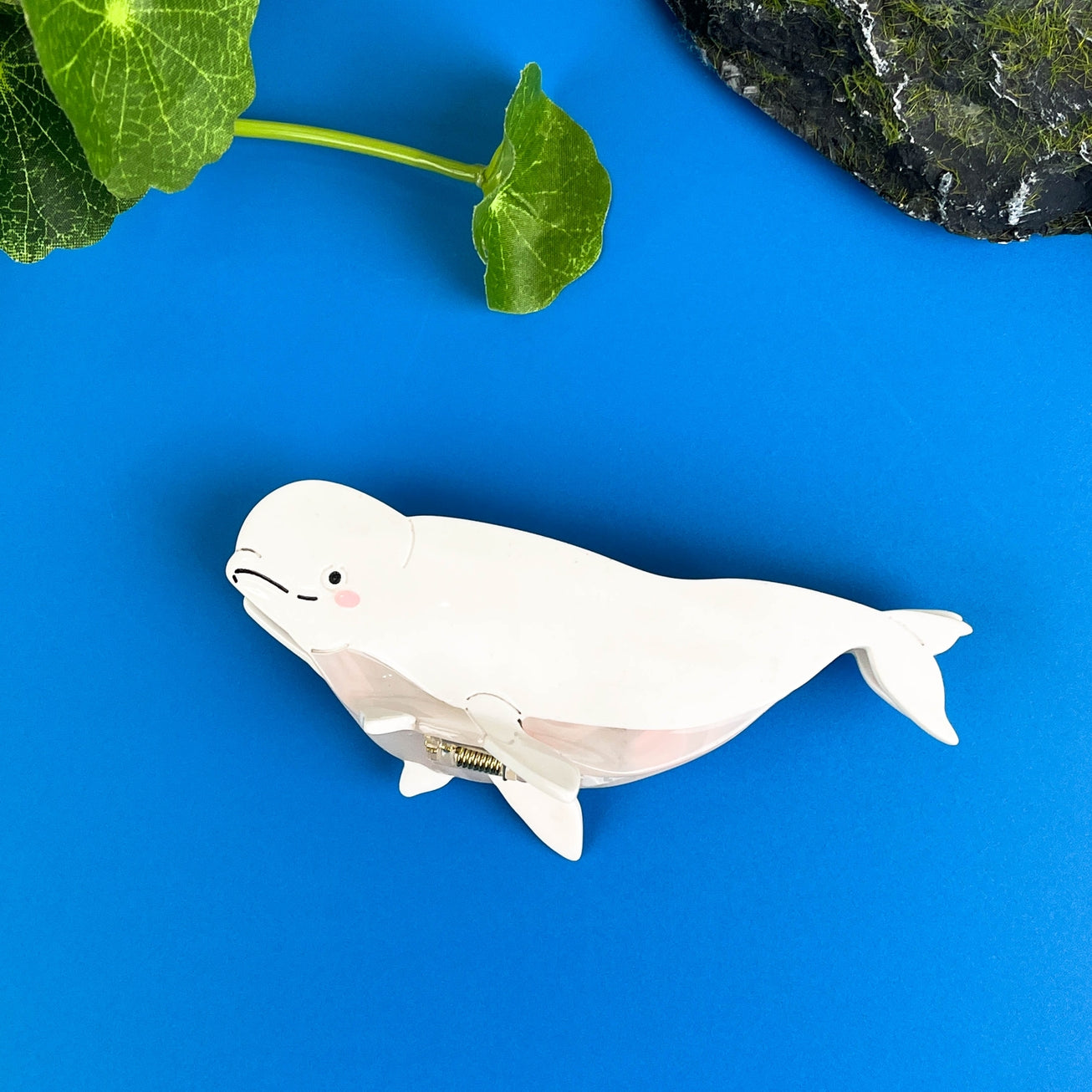 SSR Acetate White Whale Claw Clip