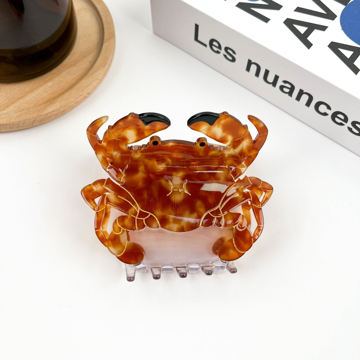 SSR Acetate Crab Hair Claw Clip - Brown