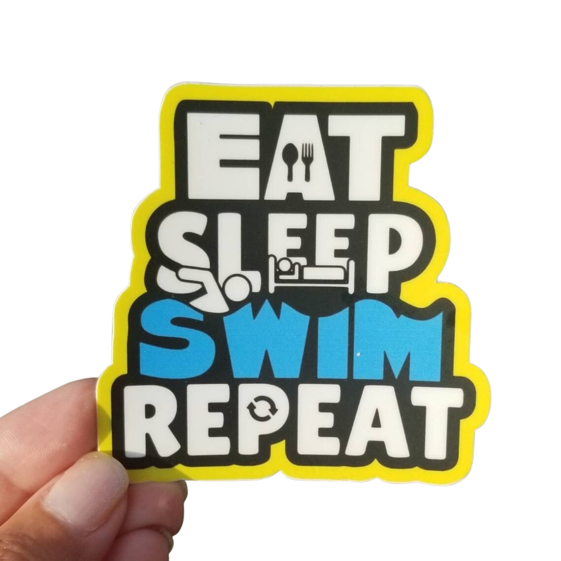 SSR Eat, Sleep, Swim, Repeat Swim Sticker