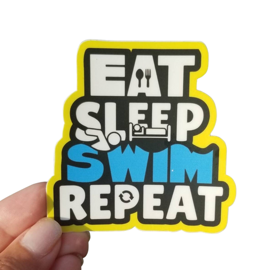 SSR Eat, Sleep, Swim, Repeat Swim Sticker