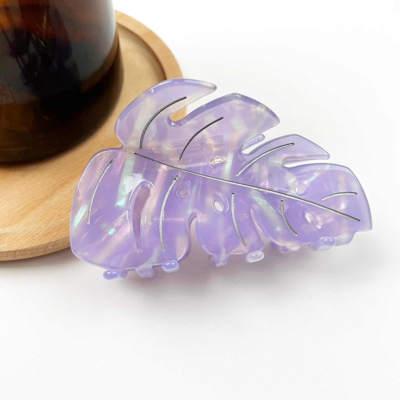 SSR Leaf Hair Claw Clip - Purple