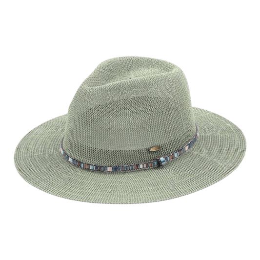 SSR Women's Multi-Color Breathable Panama Hat - Sage