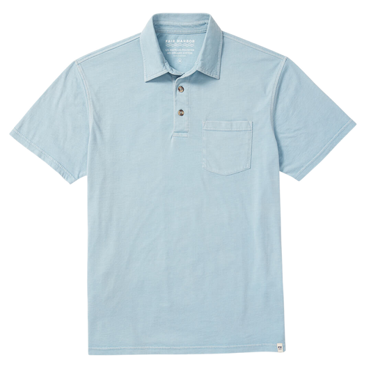 Fair Harbor Men's Atlantic Polo Shirt - Light Blue