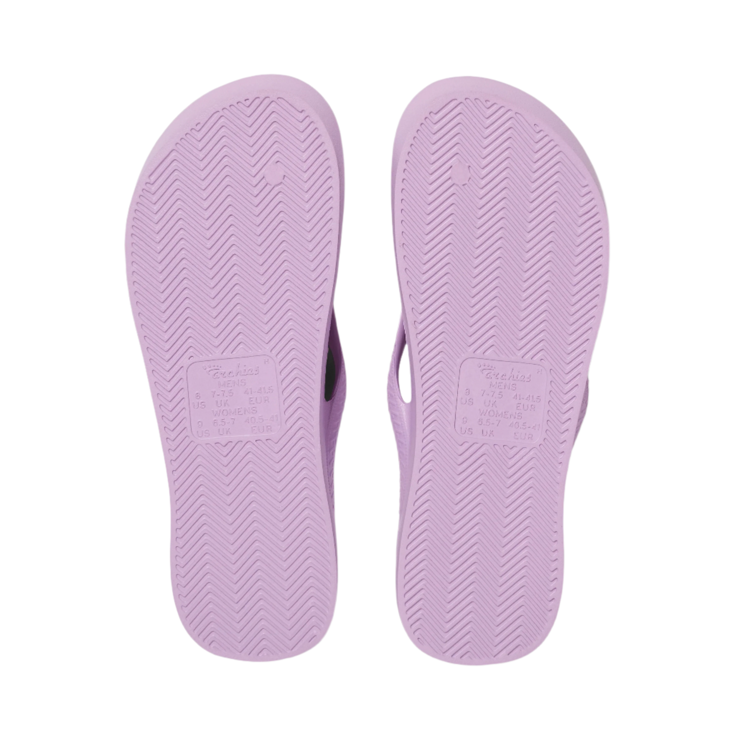 Archies Arch Support Flip Flops - Lilac