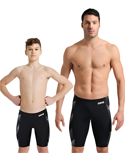 Arena Men's Halftone Jammer - Black/Team Black